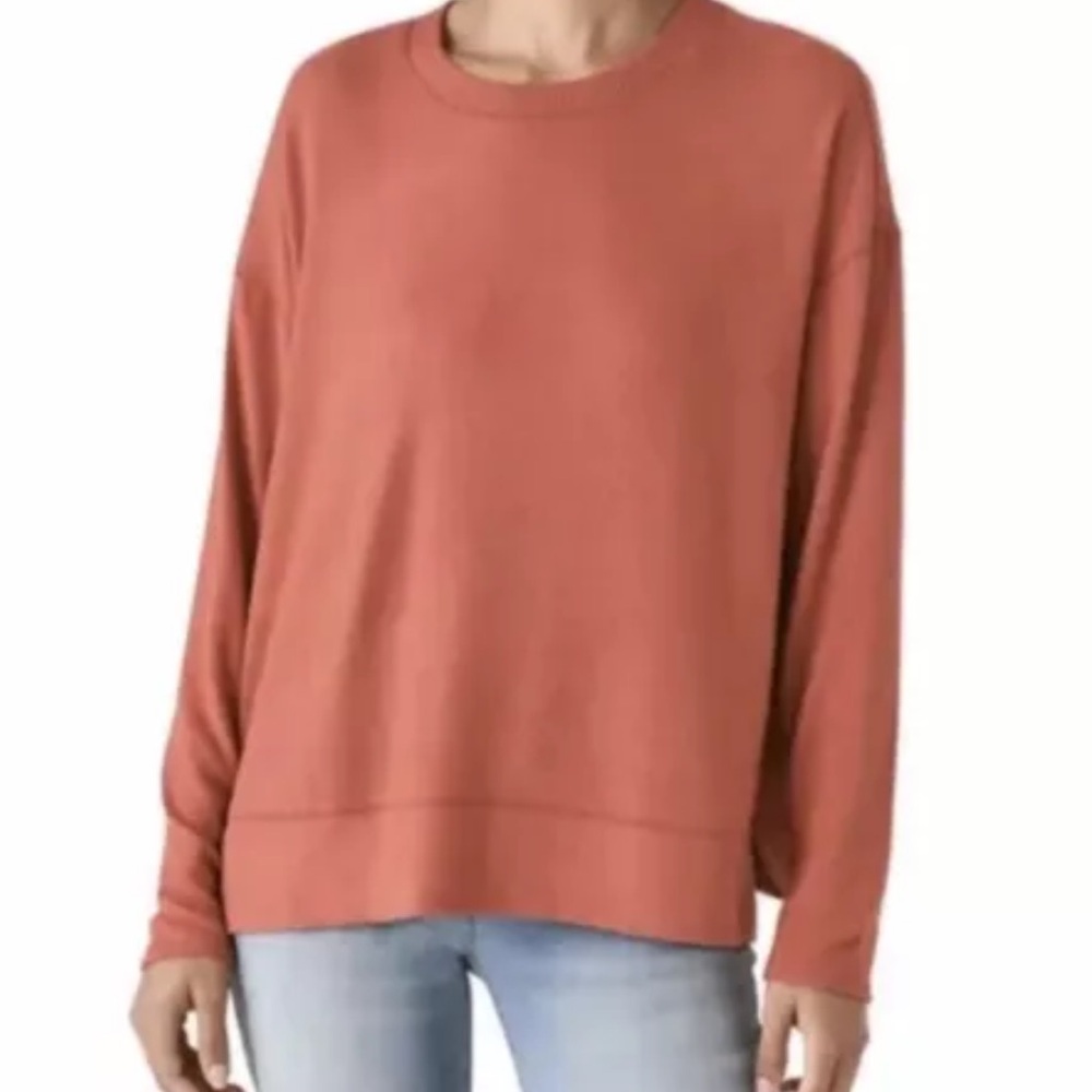 LUCKY BRAND Plus XXL soft Sweatshirt Side slits Raglan Long Sleeve casual - Picture 16 of 17